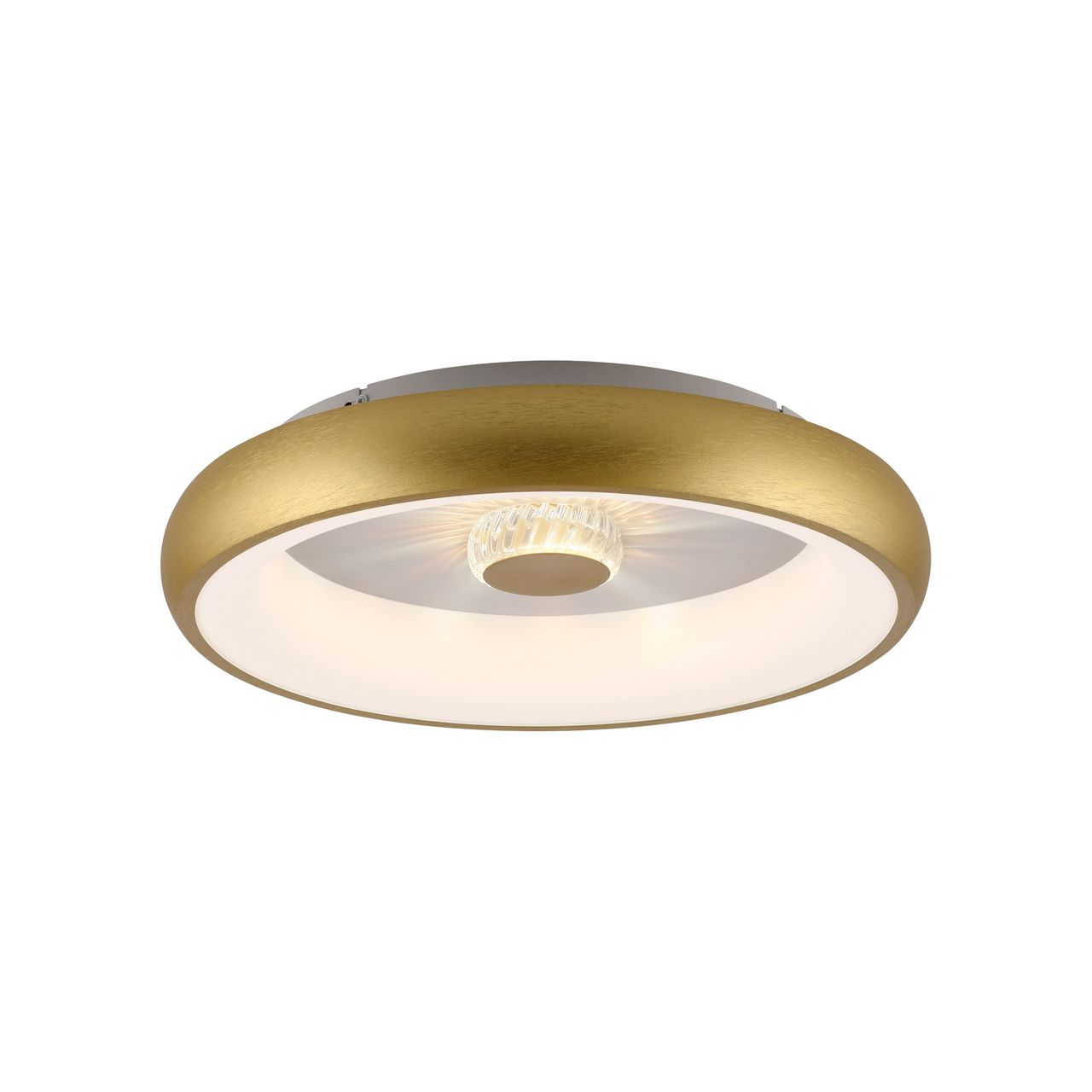 JUST LIGHT LED Deckenleuchte VERTIGO, CCT, dimmbar, Fernbedienung, Ø46,5 cm, Kristall-Effekt