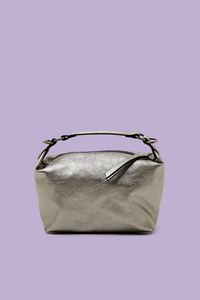 Tasche in Lederoptik im Metallic-Trend