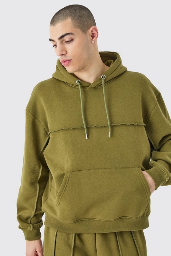 Kastiger Oversize Trainingsanzug mit Naht-Detail