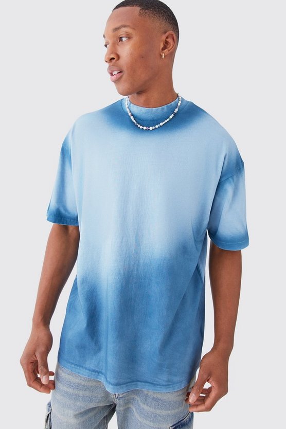 Oversize T-Shirt mit Farbverlauf