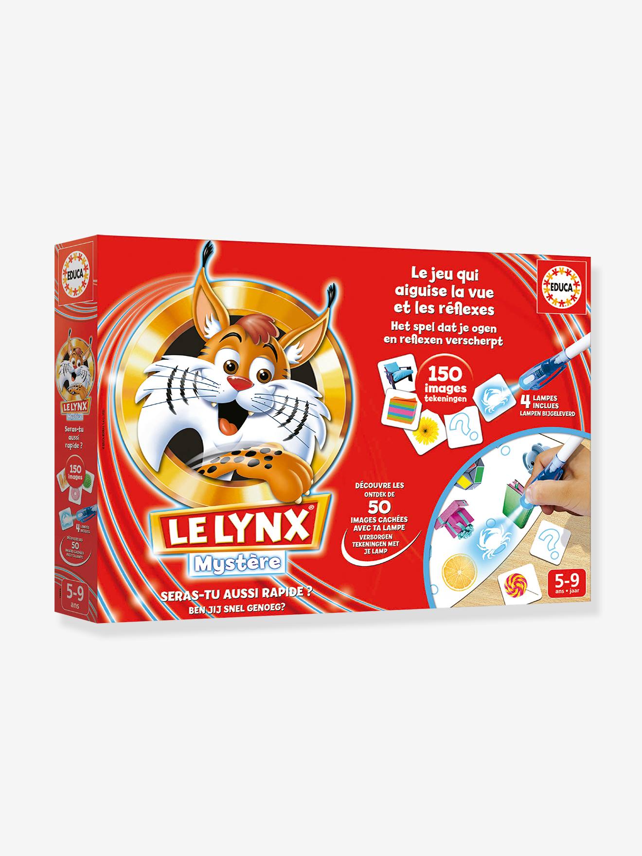 Educa Kinder Suchspiel LYNX Mystère mit 150 Bildern EDUCA - rot