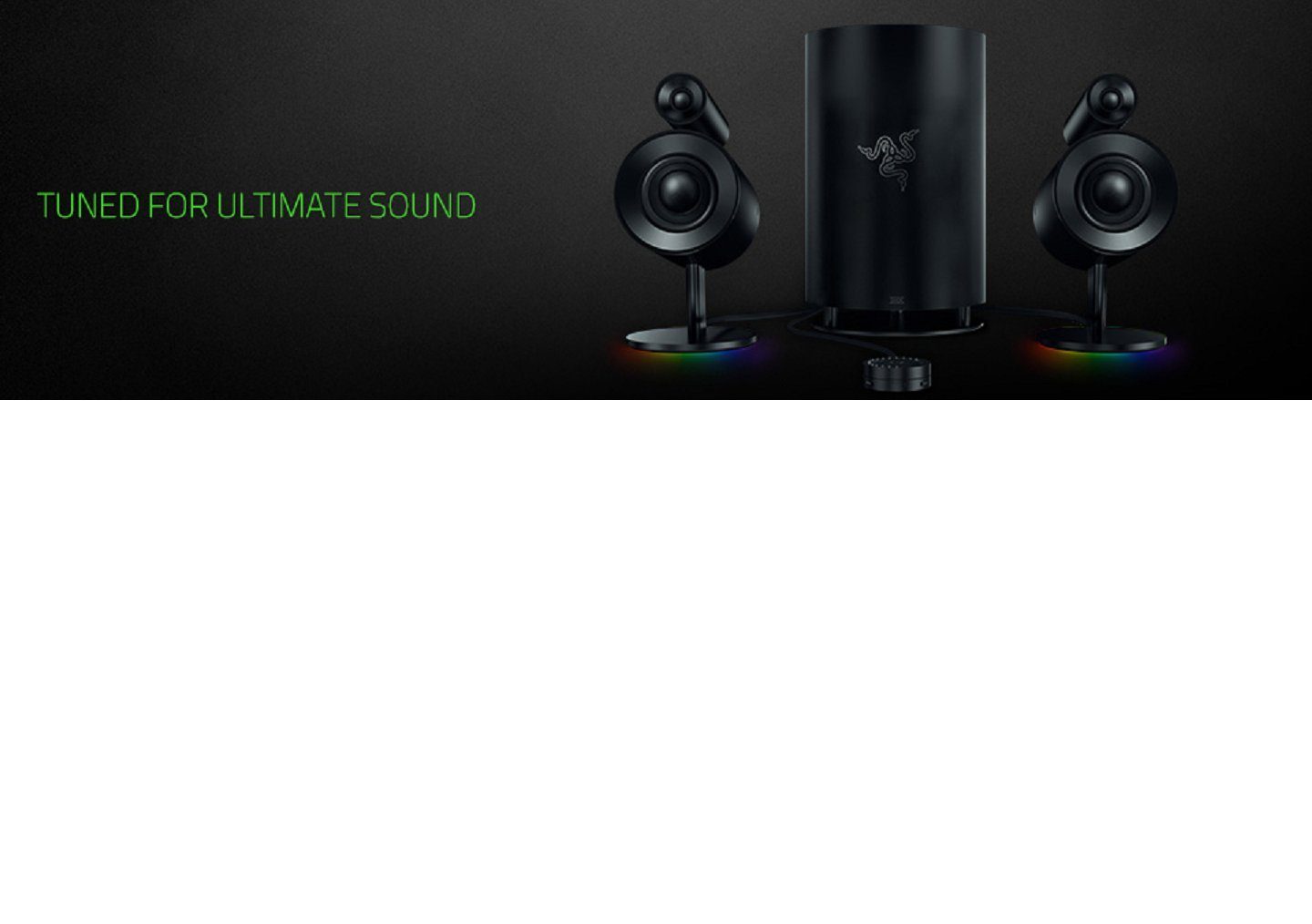 RAZER 2.1 Virtual Surround Premium Gaming&Heimkino Lautsprecher System Surround-Lautsprecher (Bluetooth, Heimkino,Lautsprecher, für Pc, TV, Musik, Razer Gaming, Boxen,Set)