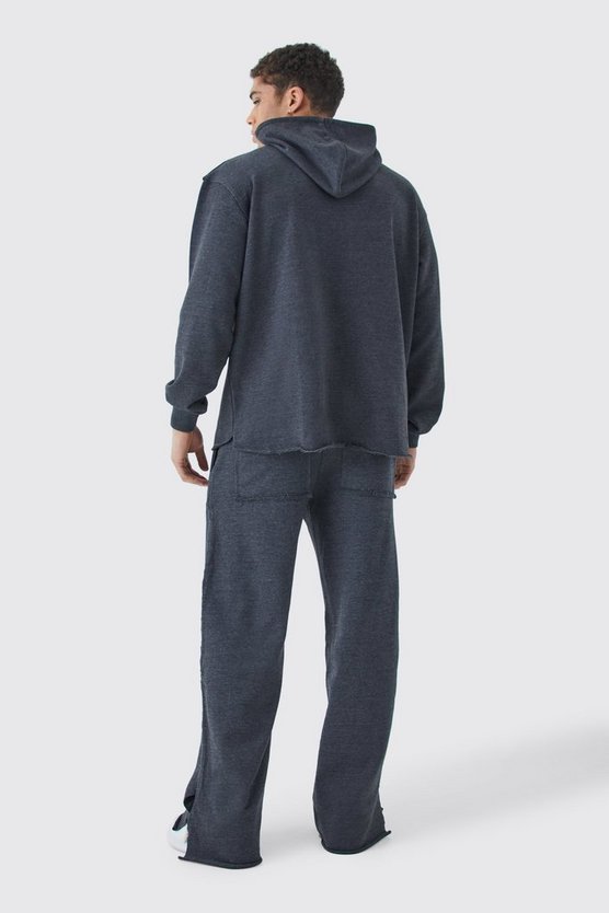 Jogginghose mit weitem Bein und Print