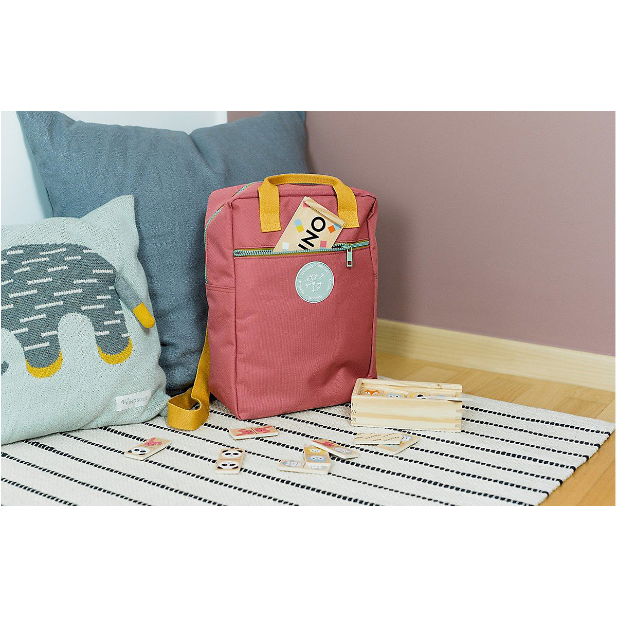 Kinderrucksack Maxi Altrosa Kindergartenrucksäcke