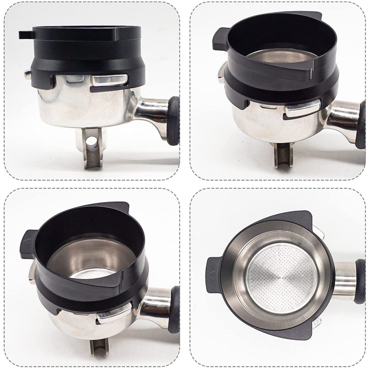 Rwoythk Stempelkanne Kaffee Dosierring 54mm Espresso Kaffee Accessrioes Dosiertrichter
