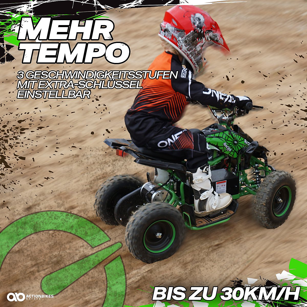 Kinder Elektroquad ATV Racer - 1000 Watt 36 Volt Elektromotor - Kinderfahrzeug