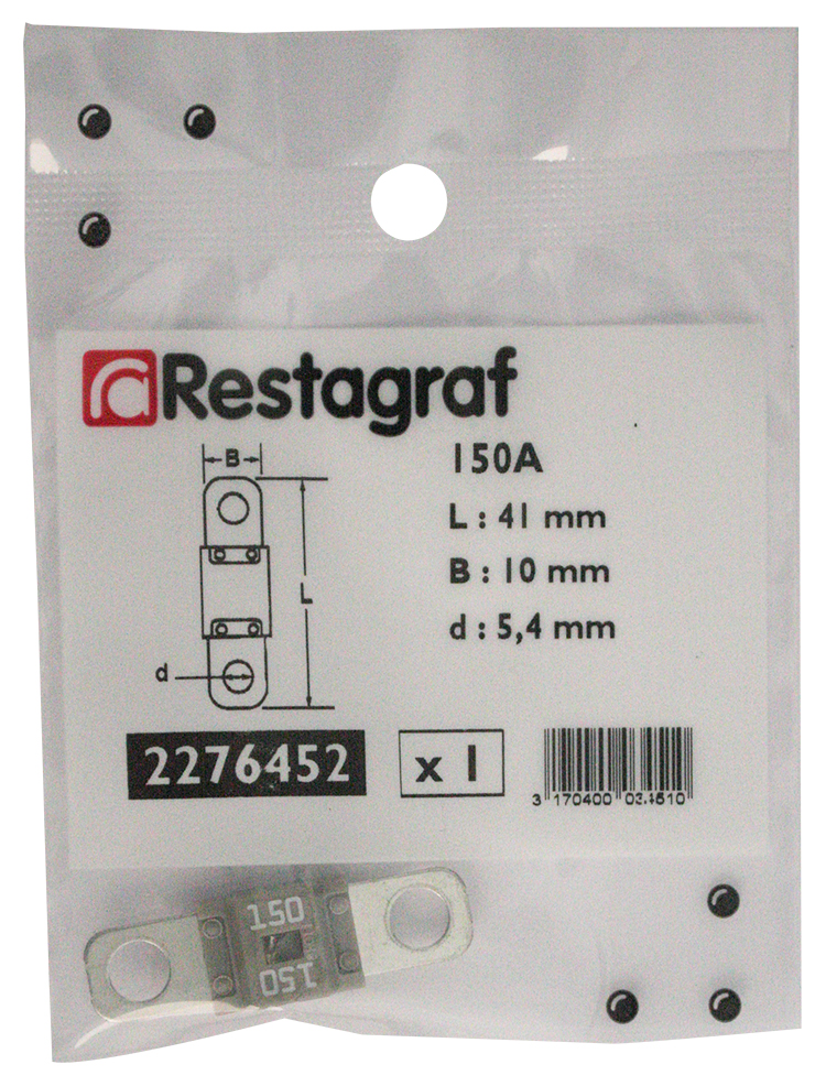 Restagraf MIDIVAL 58 V 150 A Flachstecksicherung - ATU