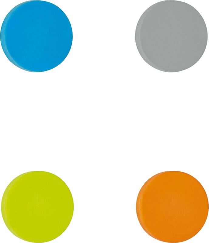 Maul Whiteboard-Magnete Farbig sortiert Tragfähigkeit 32.6 mm 4 Stück