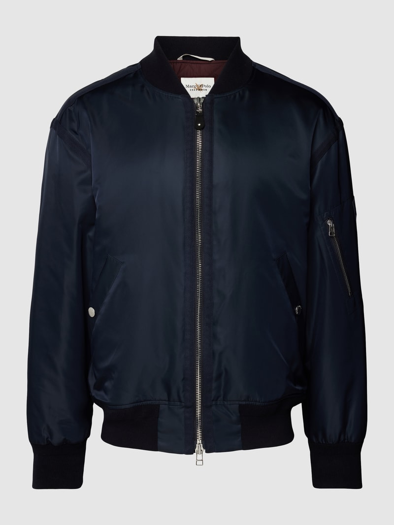 Bomberjacke mit Stehkragen Modell 'Chevignon' in marineblau