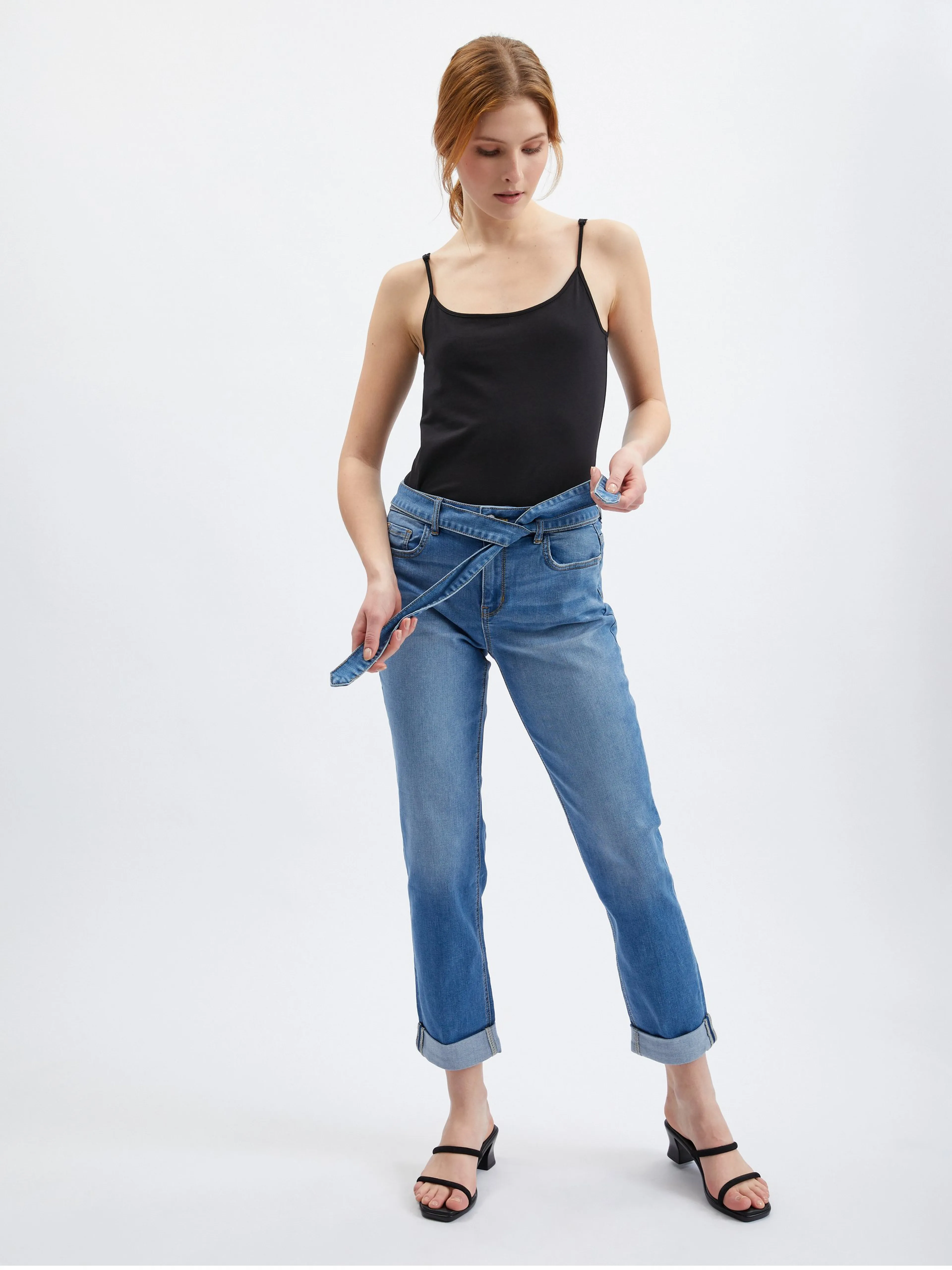 Blaue Damen-Boyfriend-Jeans ORSAY
