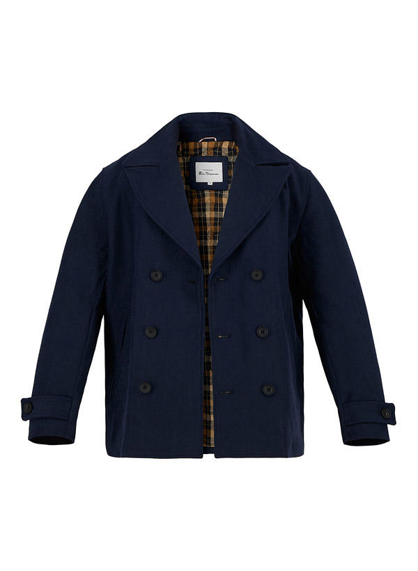 Ben Sherman, Cabanjacke, Wolle wattiert, navy