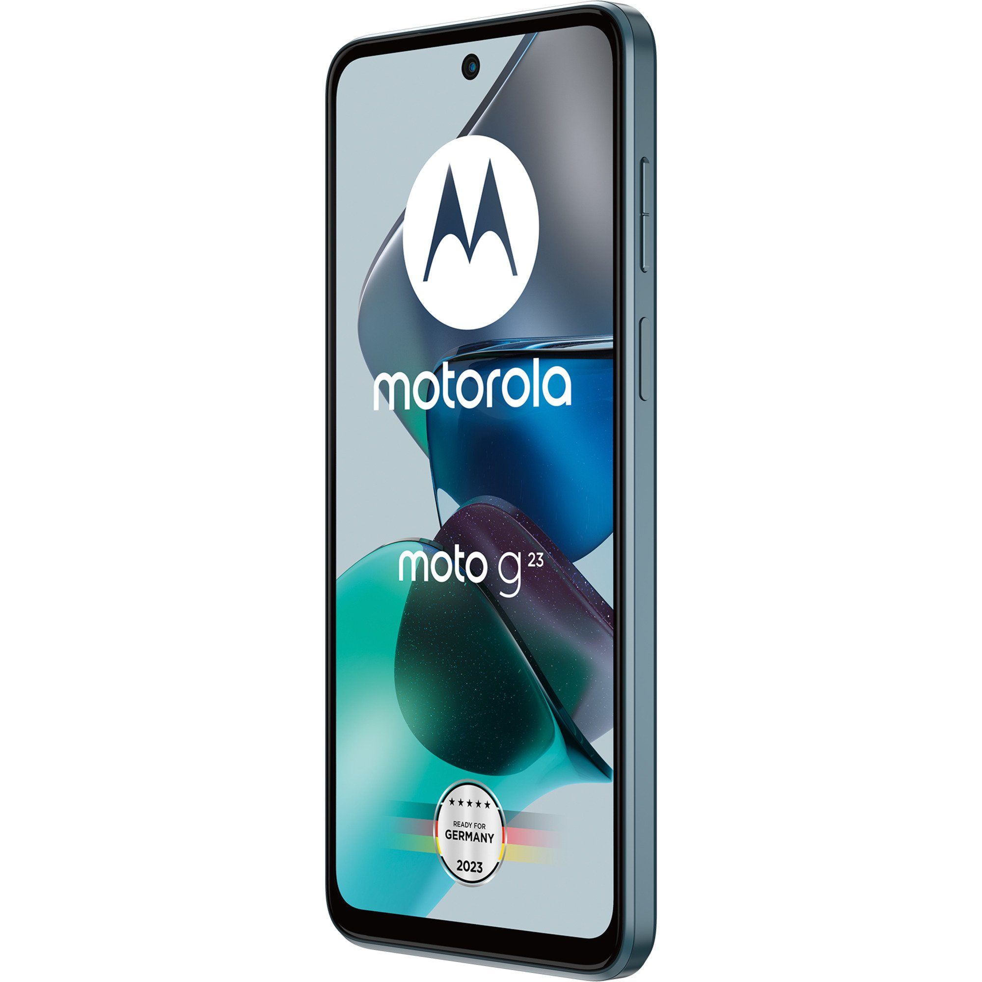 Motorola Motorola Moto G23 128GB, Handy, (Steel Blue, Smartphone (50 MP MP Kamera)