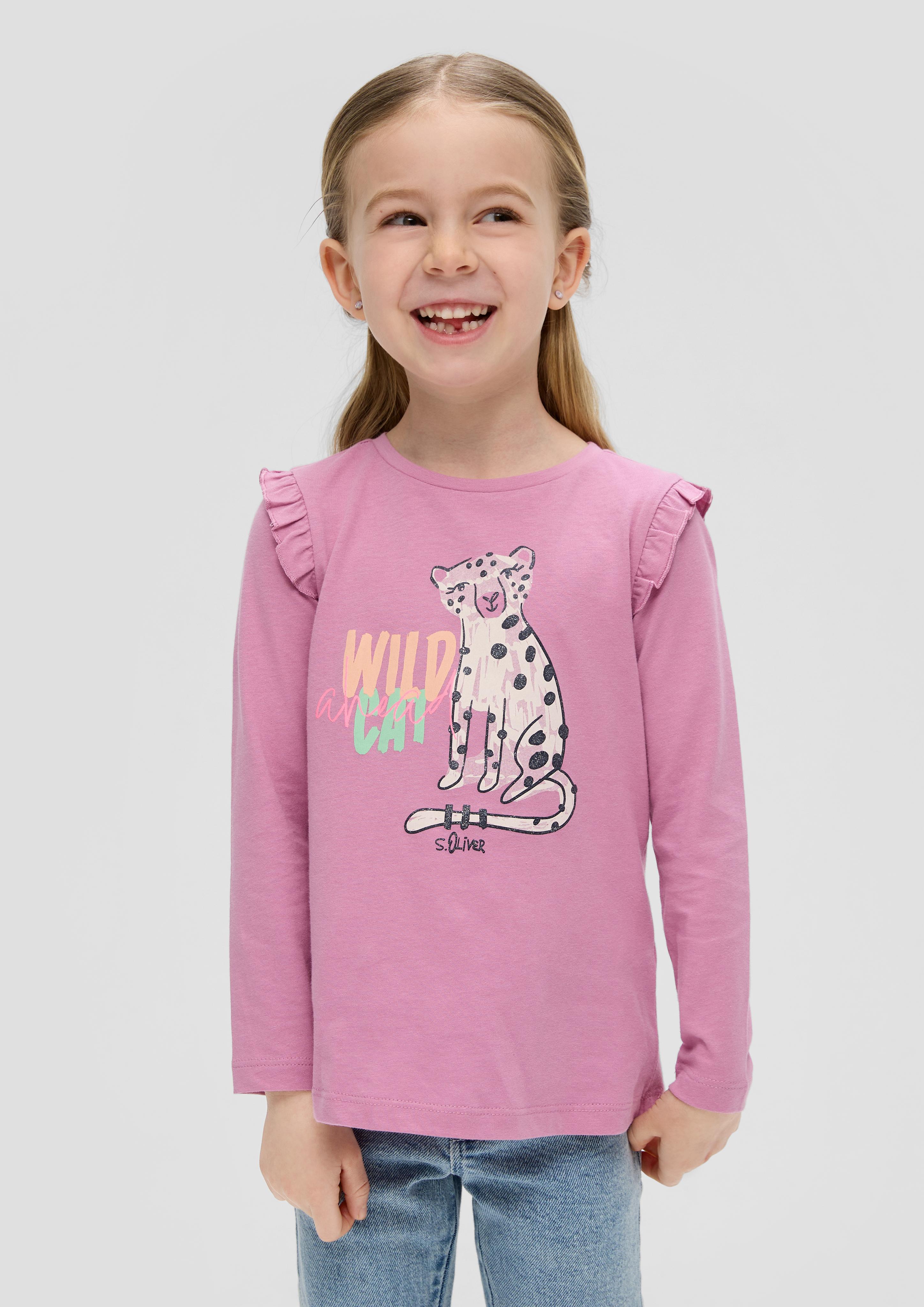 Longsleeve mit Frontprint  2140026-4410