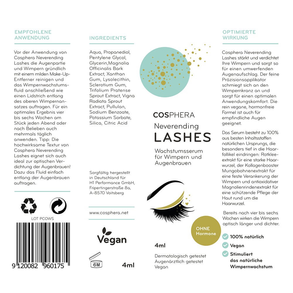 COSPHERA Neverending Lashes 4 ml