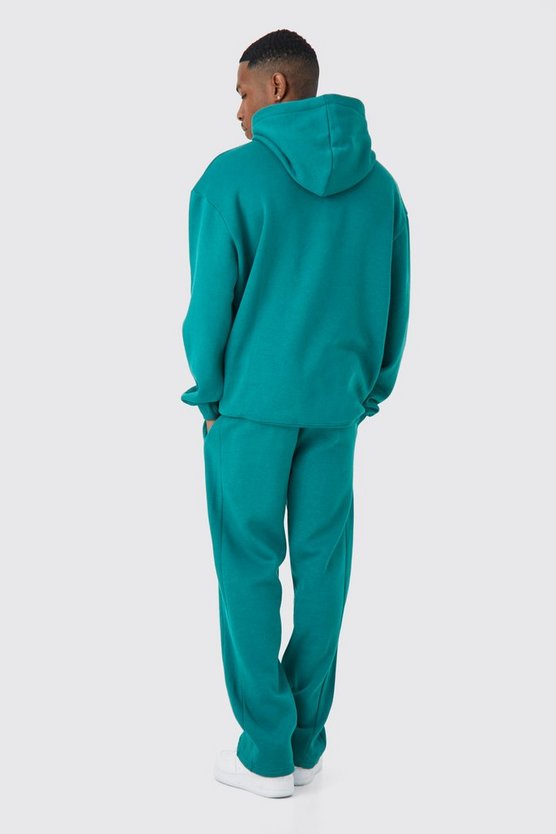 Oversize Trainingsanzug mit Graffiti-Print und Kapuze