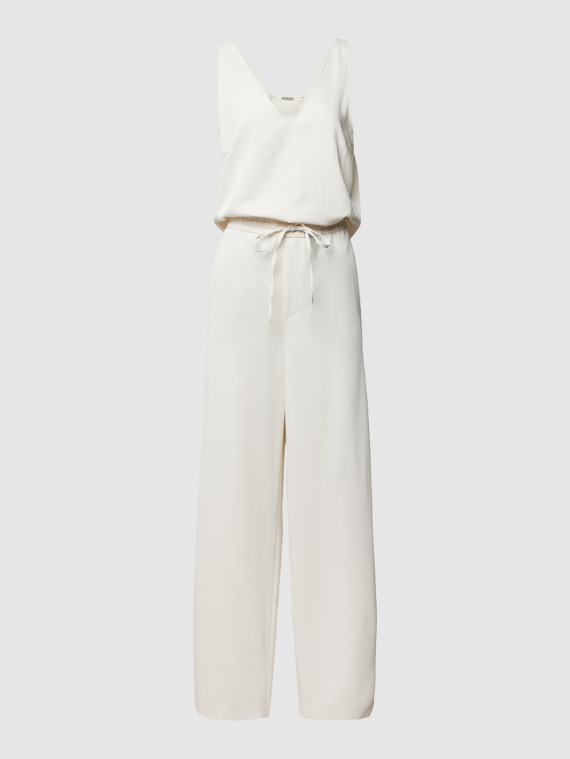 Jumpsuit mit V-Ausschnitt Modell 'AYLEN' in offwhite
