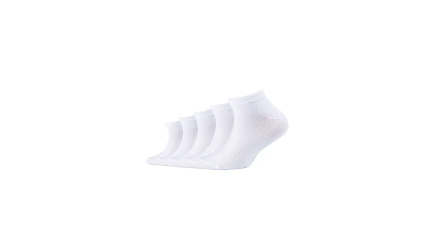 s.Oliver Kinder Sneaker Socken Essentials Sustainable 5er Pack weiss