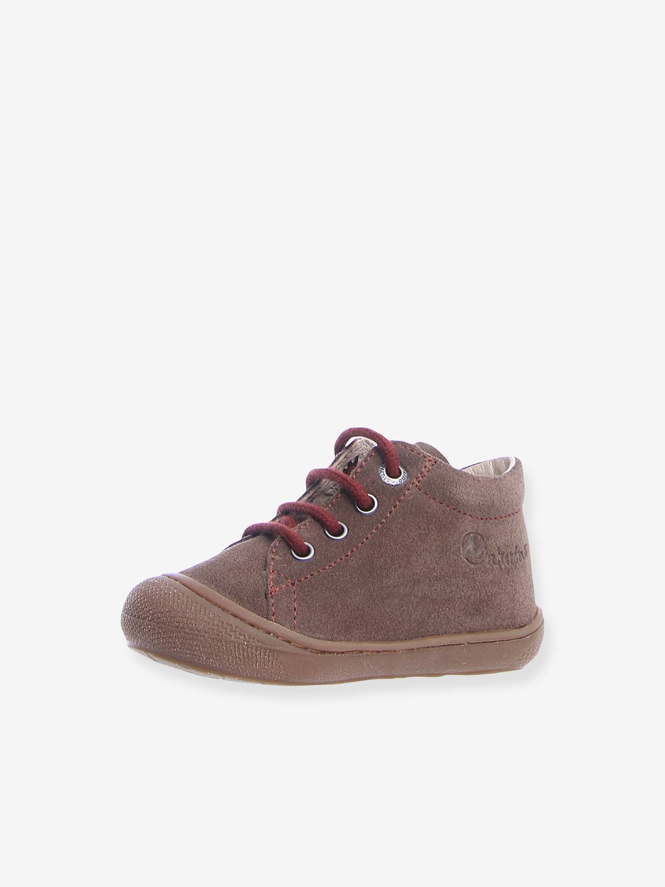 Bottillons bébé garçon Cocoon Velours NATURINO® 1ers pas daim