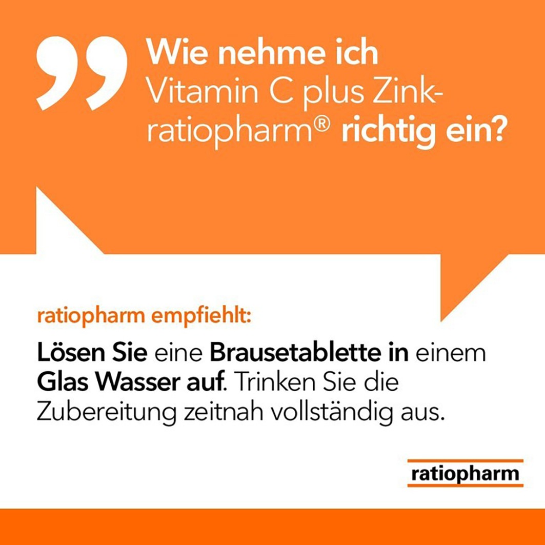 VITAMIN C PLUS Zink- Brausetabletten