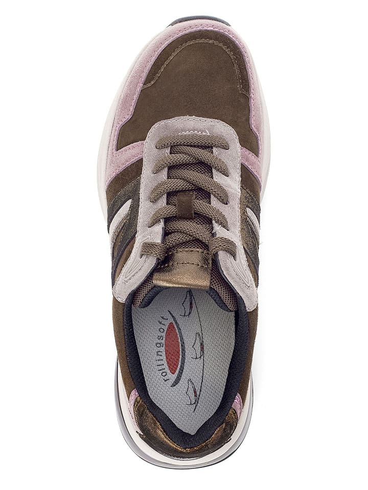 Gabor Sneakers in Rosa/ Braun günstig kaufen