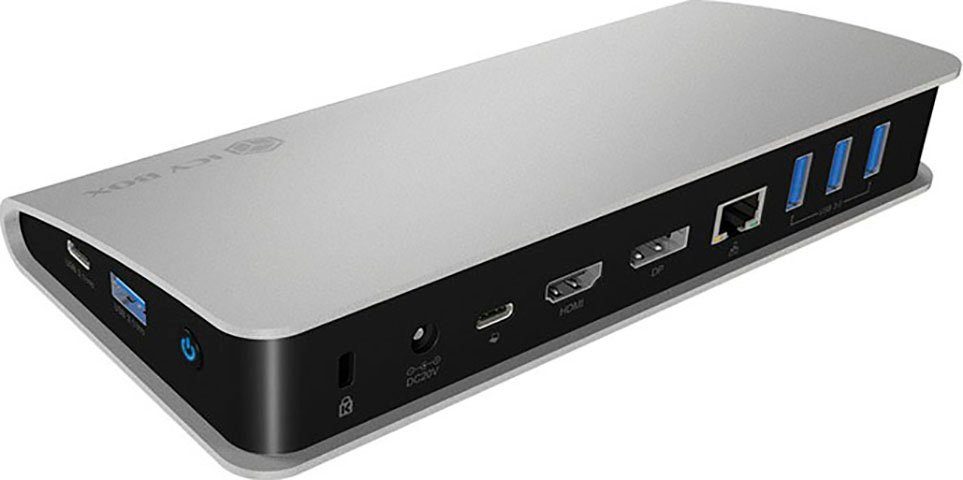 ICY BOX Laptop-Dockingstation ICY BOX 12-in-1 Notebook/PC Dock USB Type-C mit Power Delivery, PD 60 W