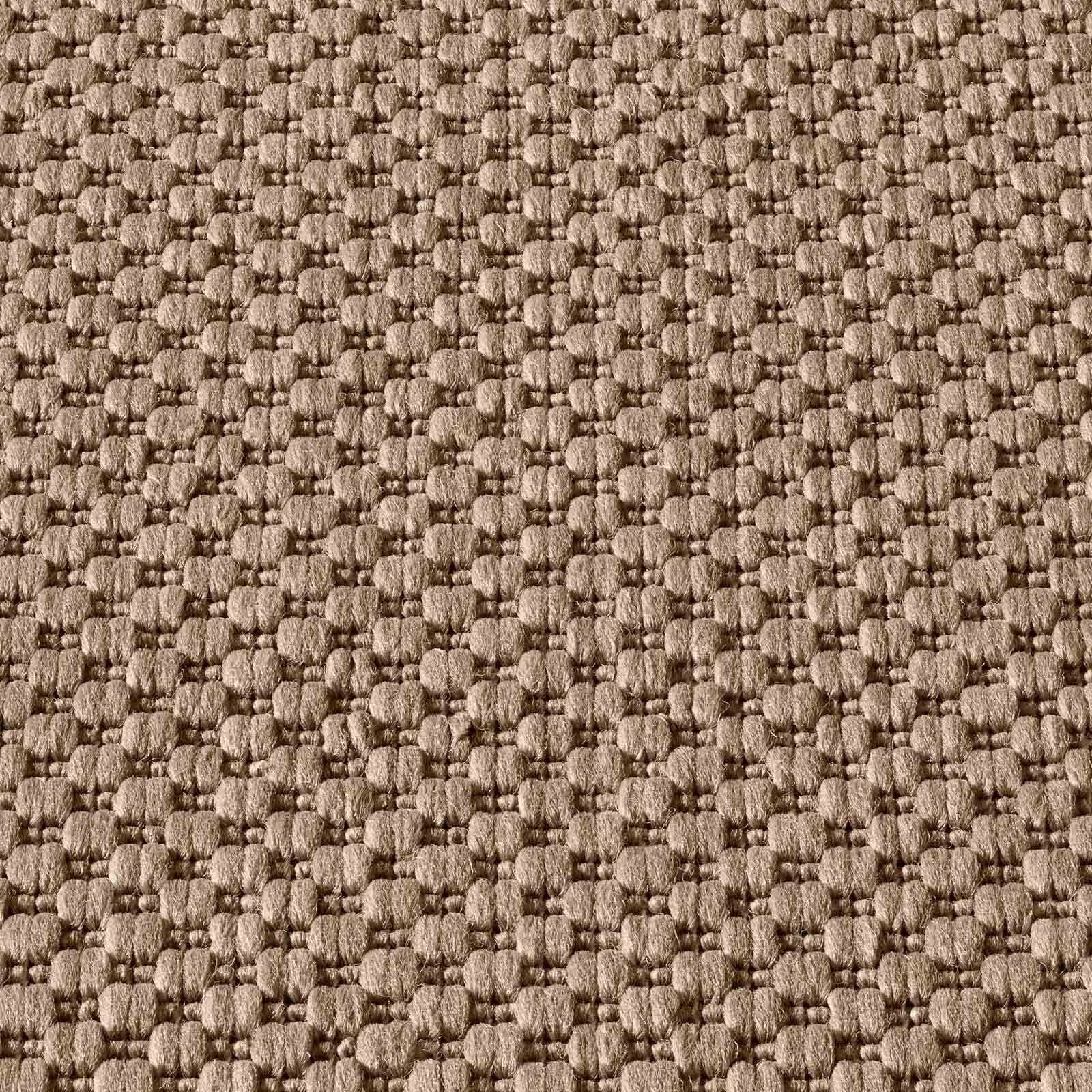 Teppich Regina Teppich aus robustem Flachgewebe für In und Outdoor, TaraCarpet, rechteckig, Höhe: 7 mm, Küche Wohnzimmer Terrasse Garten Balkon uni beige 67x180