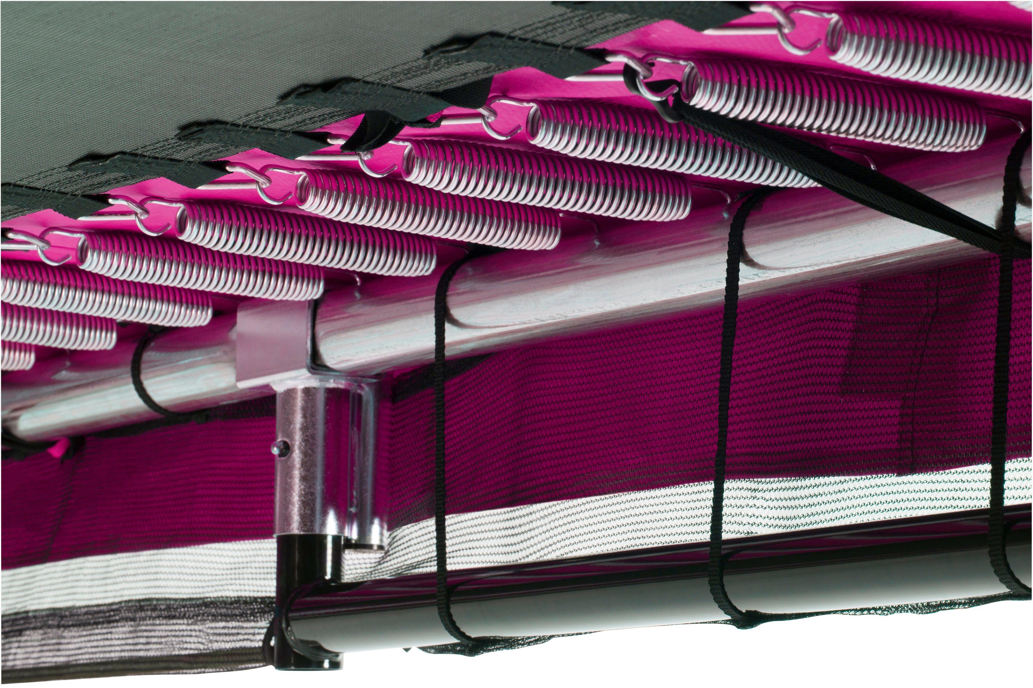 Salta Gartentrampolin Comfort Edition Ground, Schutzrand pink