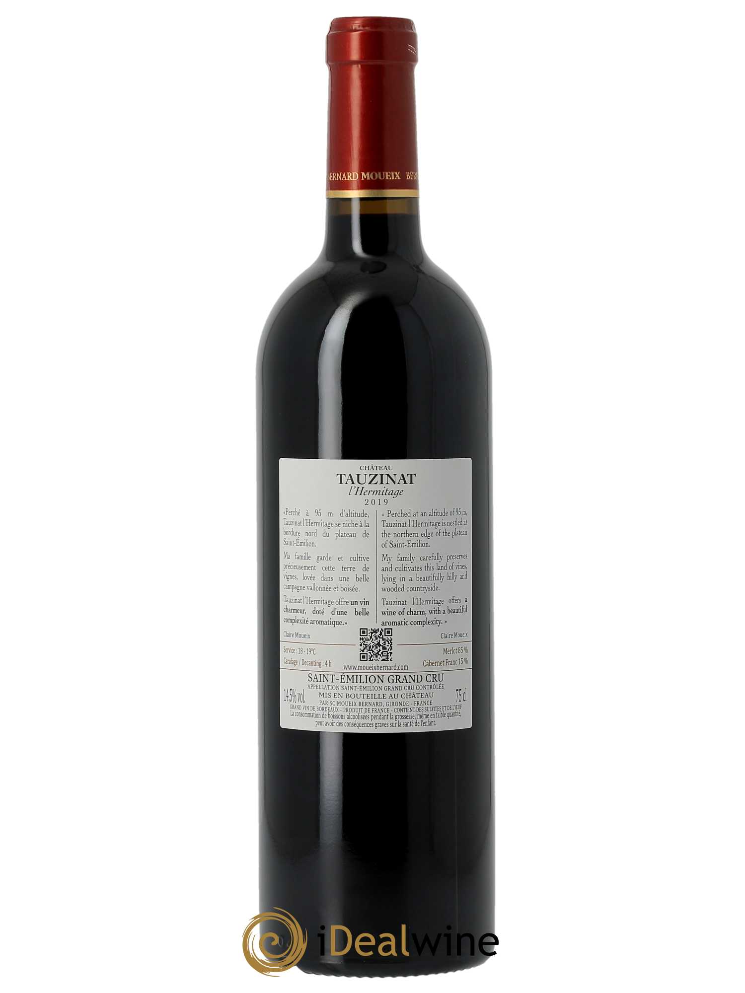 Château Tauzinat-l'Hermitage  2019 - Lot de 1 Bouteille