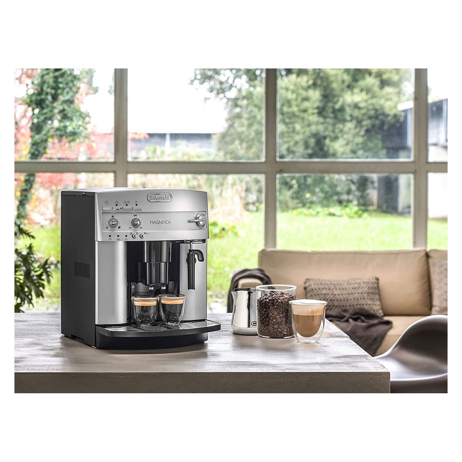 De'Longhi Kaffeevollautomat ESAM 3200.S MAGNIFICA, Einfache Bedienung, Hochwertiges Mahlwerk, Leichte Reinigung