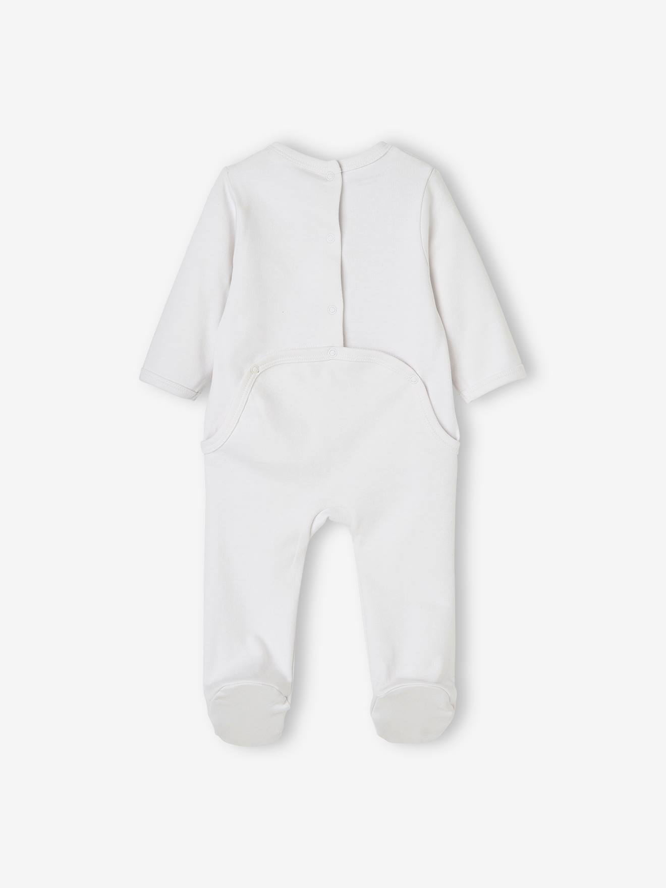 Vertbaudet 2er-Pack Jungen Baby Strampler, Oeko-Tex - blaugrau