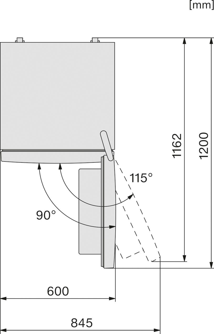 Miele Kühl-/Gefrierkombination KF 4372 CD, 186 cm hoch, 60 cm breit