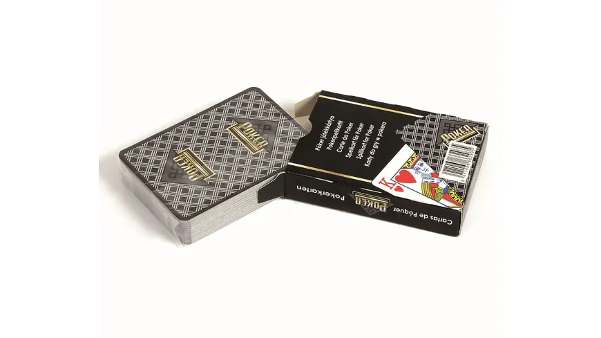Carta Mundi - Pokerdeck (schwarz), internationales Bild