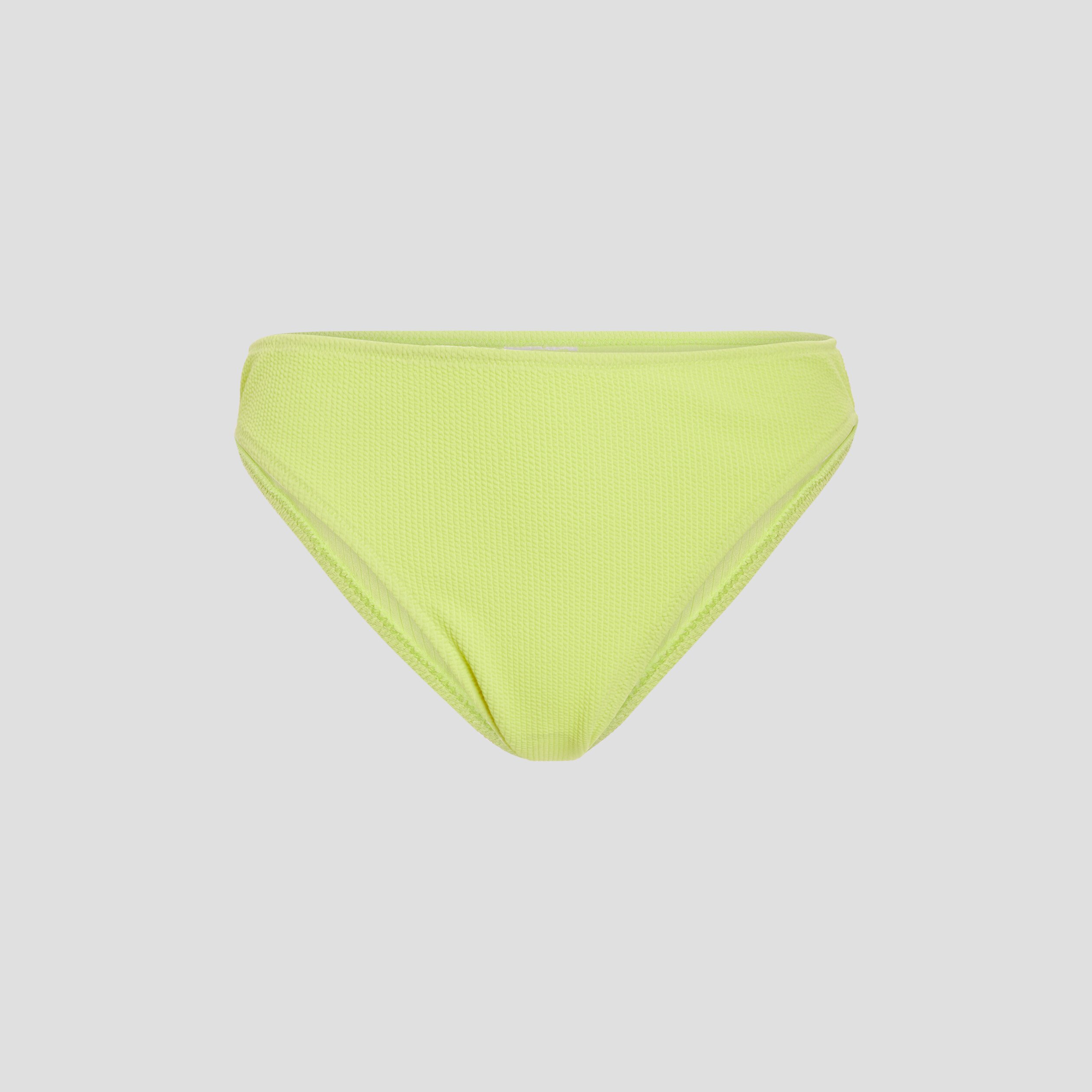 Bas de maillot de bain extensible jaune clair femme | La Halle
