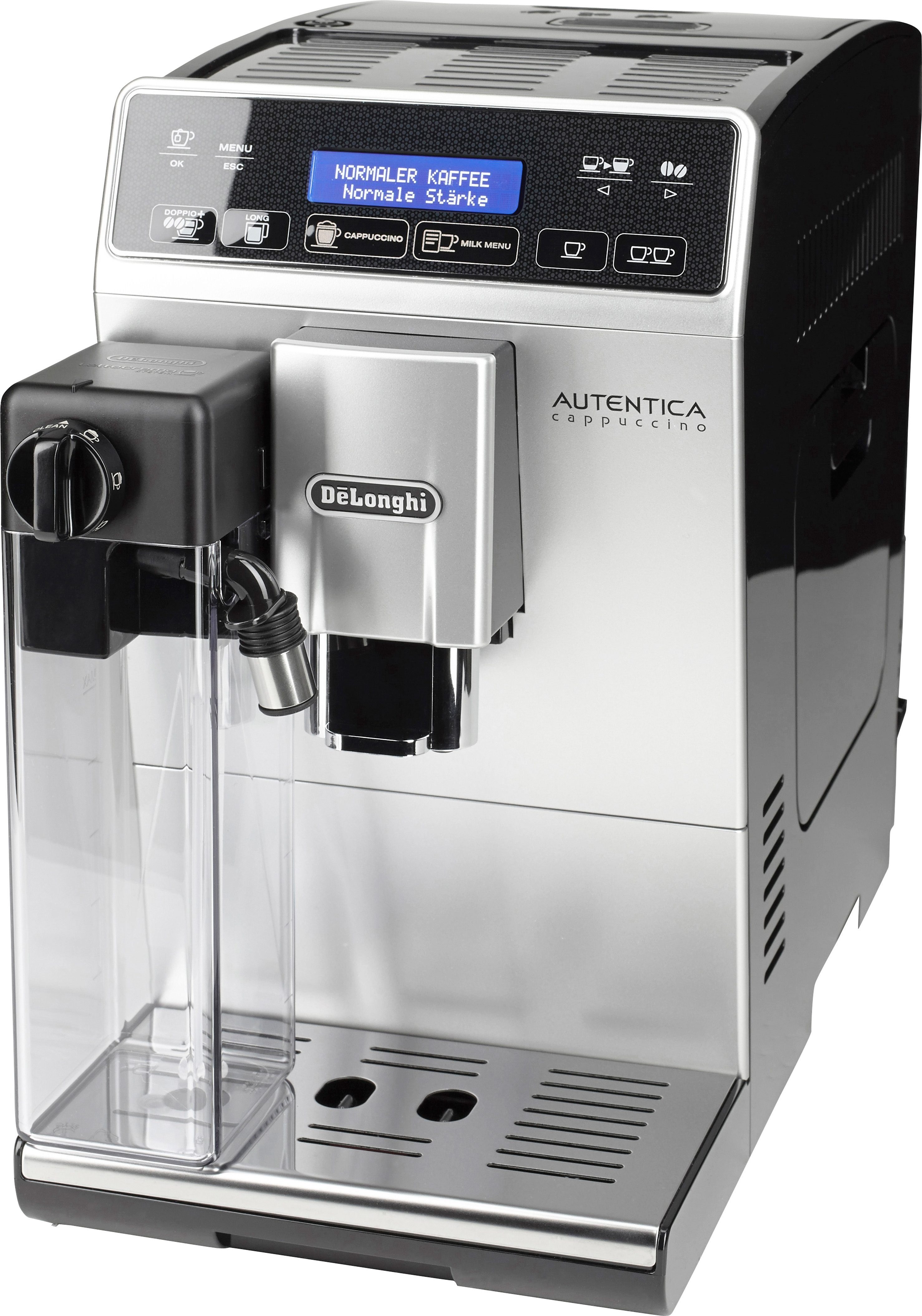 De'Longhi Kaffeevollautomat Autentica Cappuccino ETAM 29.660.SB, nur 19,5 cm breit, LatteCrema Milchsystem