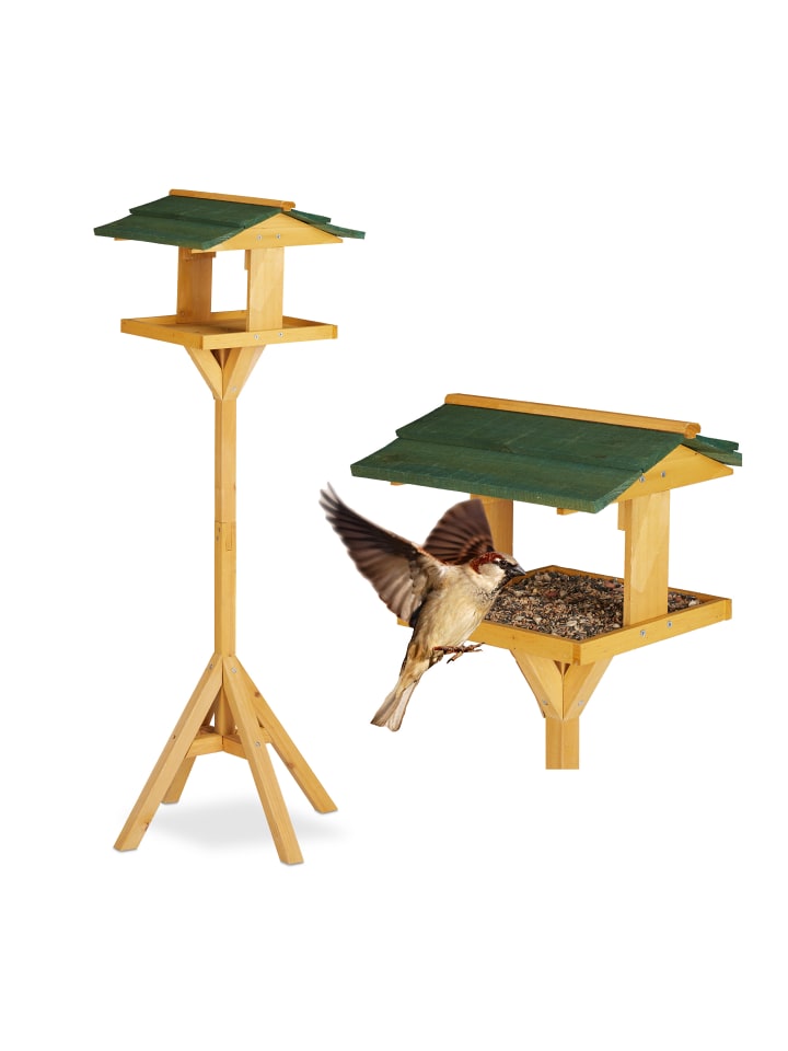 relaxdays Vogelhaus in Natur-grün - (H)117 cm günstig kaufen onesize