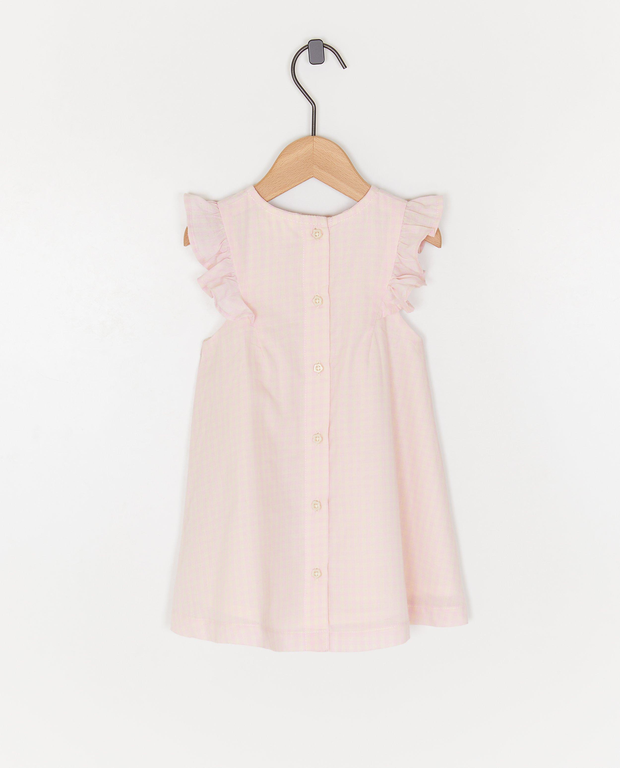 Set Minymo: rochie + pantaloni scurți roz deschis