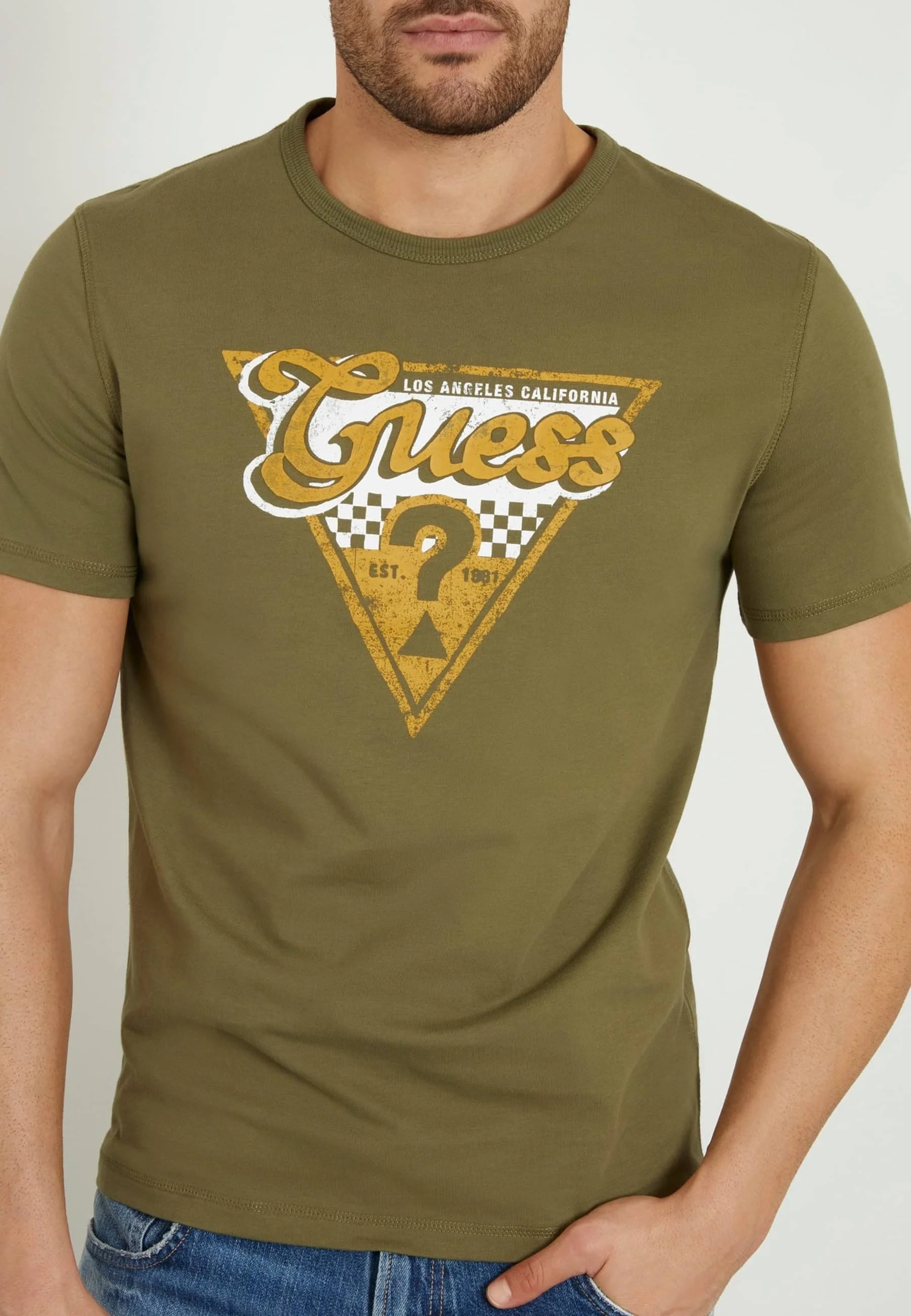 Guess MIT LOGODREIECK - Camiseta con estampado