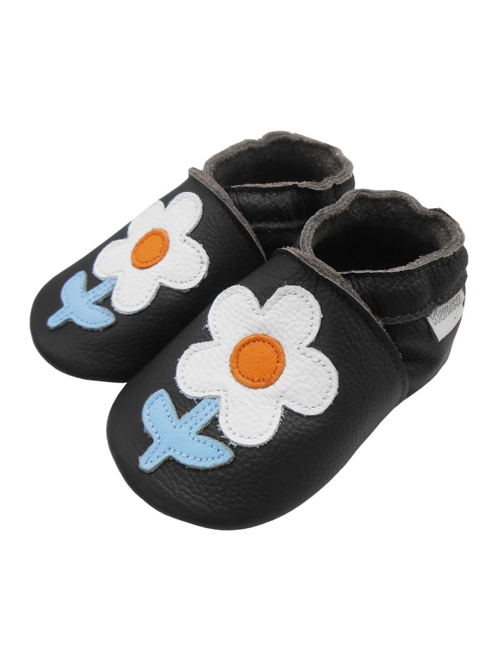 Yalion Leder-Krabbelschuhe 