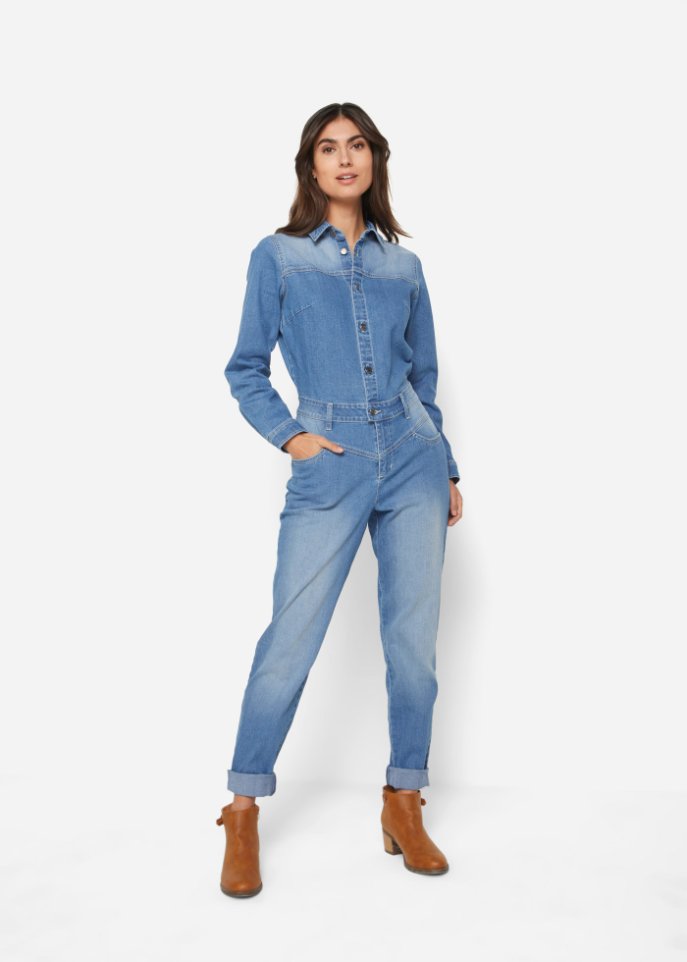 Jeans-Overall mit Stretch