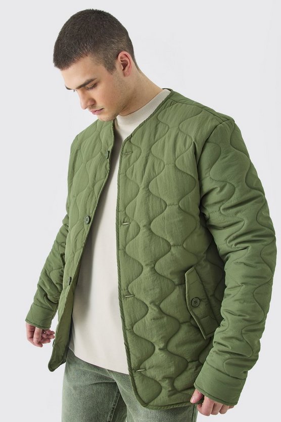 Tall gesteppte Jacke