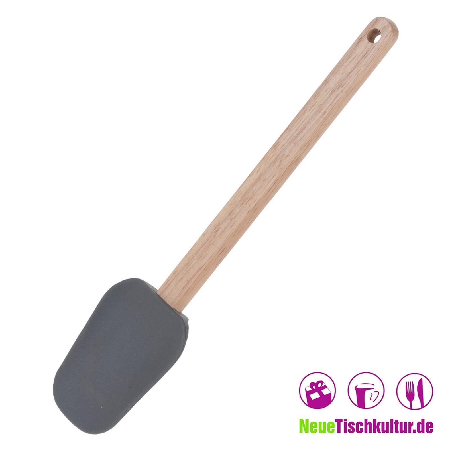 Neuetischkultur Teigschaber Schaber Holz und Silikon