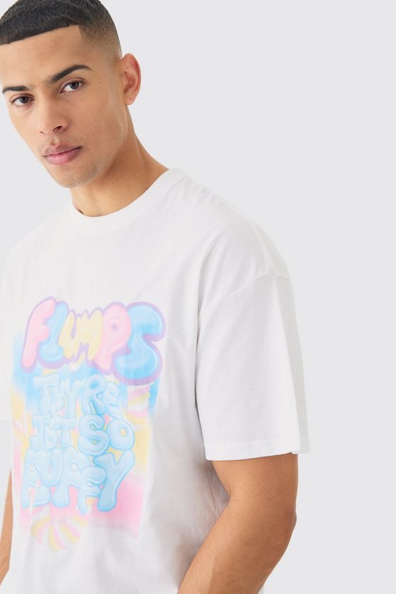 Oversize T-Shirt mit lizenziertem Flumps Sweets Print