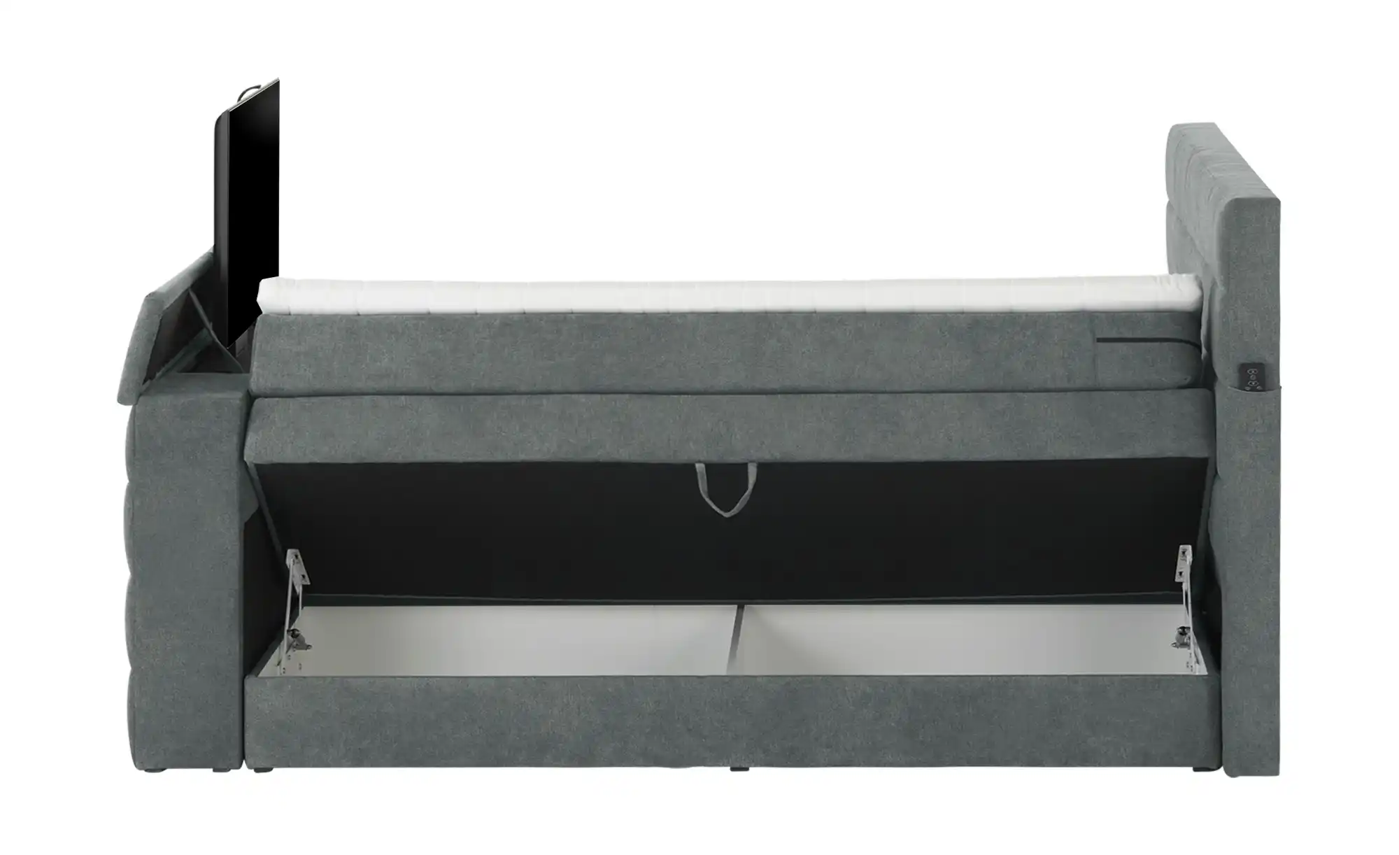 Primo TV-Boxspringbett mit motorischer TV-Halterung Dillon