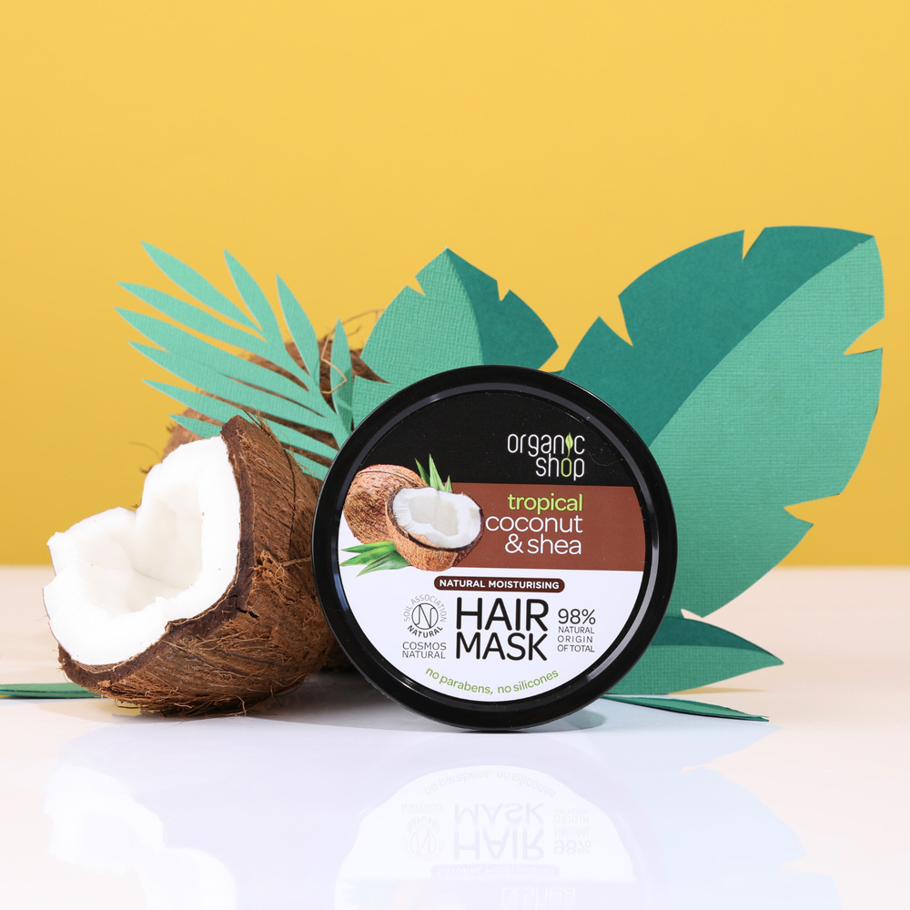 organic shop Masque Hydratant Noix de Coco et Karité Masque Capillaires