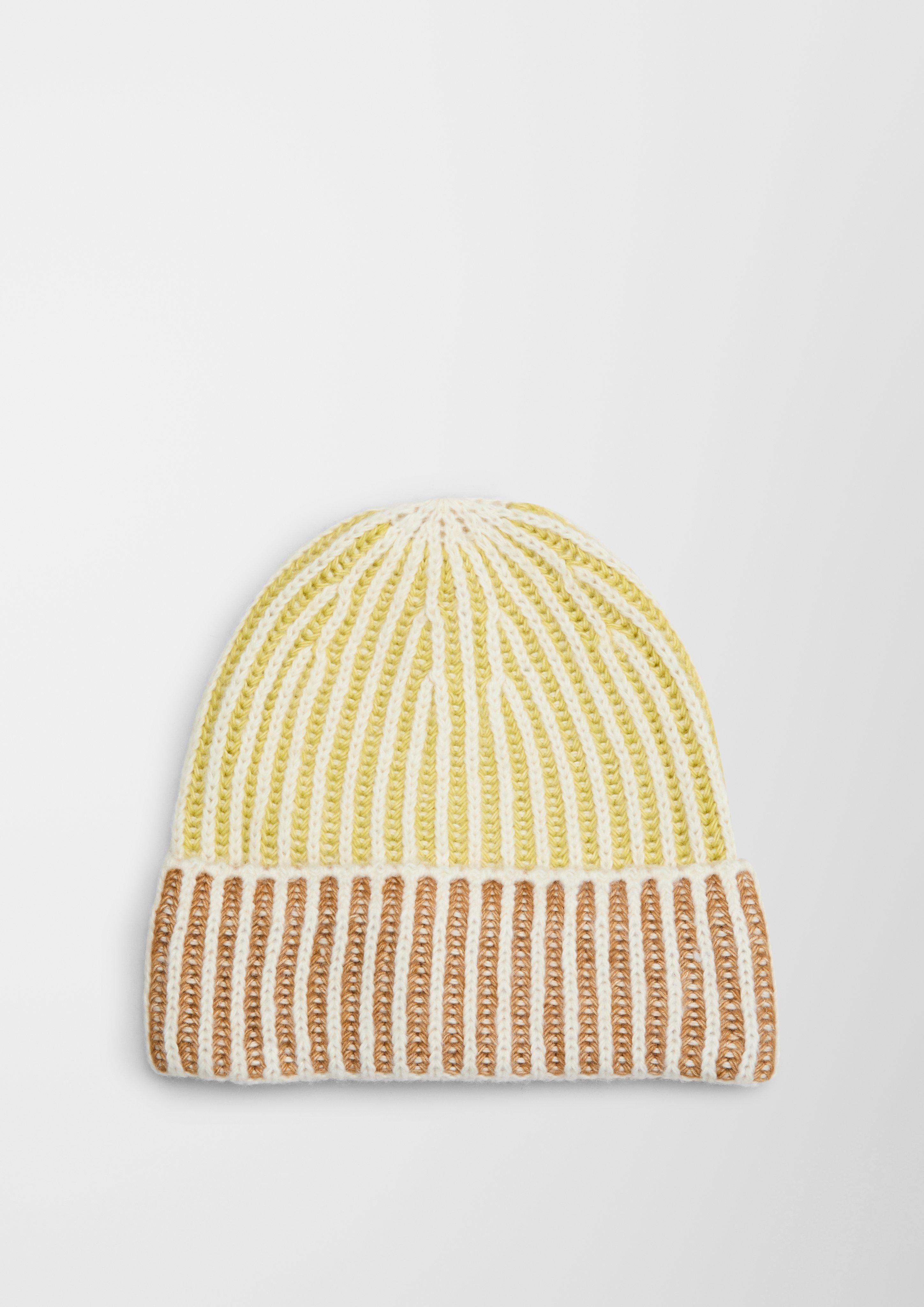Strickmütze aus Wollmix  2120568-02H8
