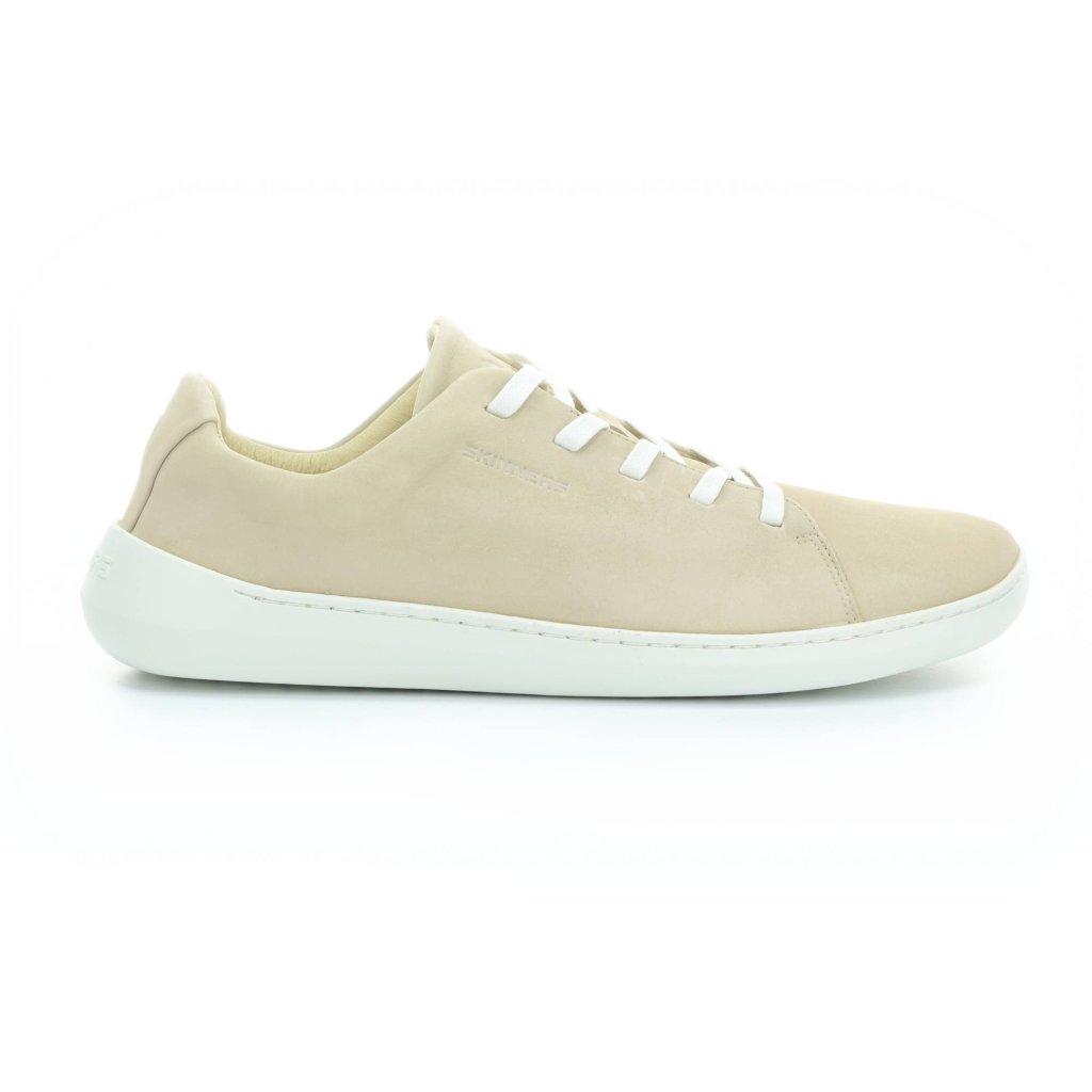 Skinners Walker II Leather Beige Barfußsneakers