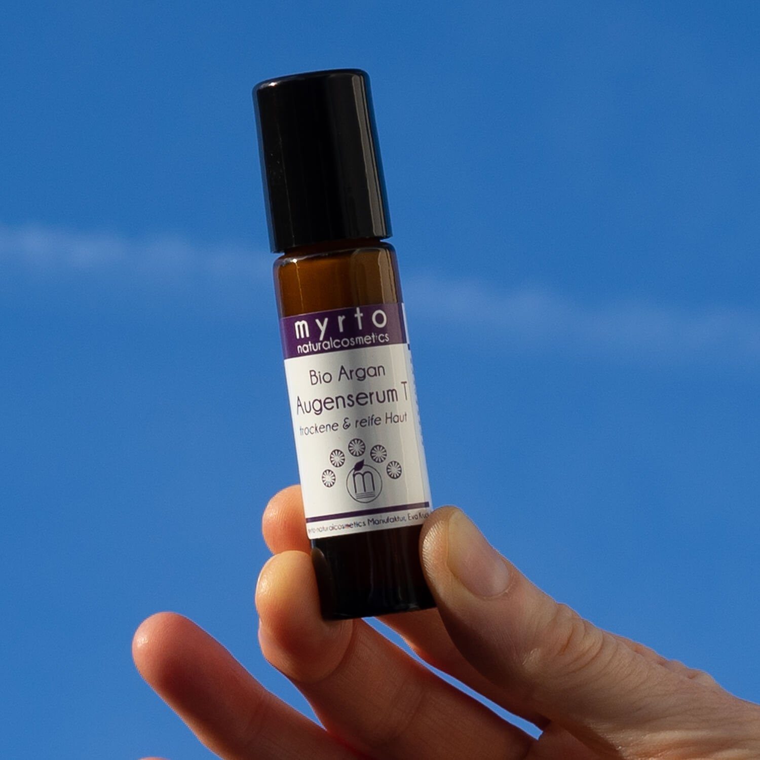 myrto Naturkosmetik Augenserum Bio Argan Augenserum Roll-on, Bestbewertung bei Codecheck: 100% EMPFEHLENSWERT (grüner Ring)