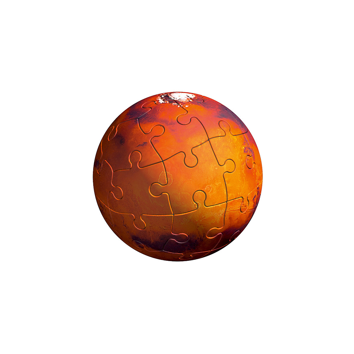 8-tlg. Set 3D-Puzzleball® Planetensystem, Ø5-15 cm, 522 Teile