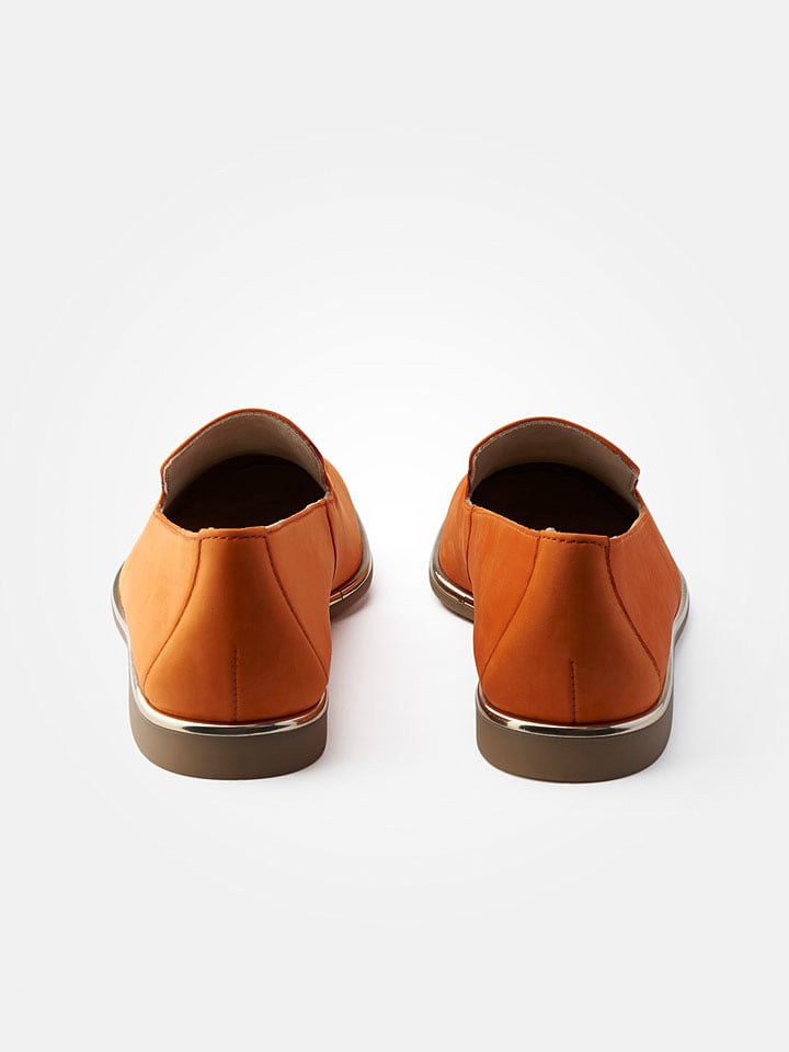 Paul Green Leder-Mokassins in Orange günstig kaufen