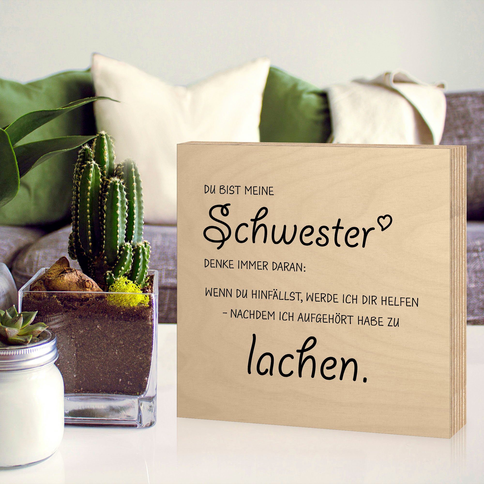 Artland Holzbild Schwester, Sprüche & Texte (1 St)